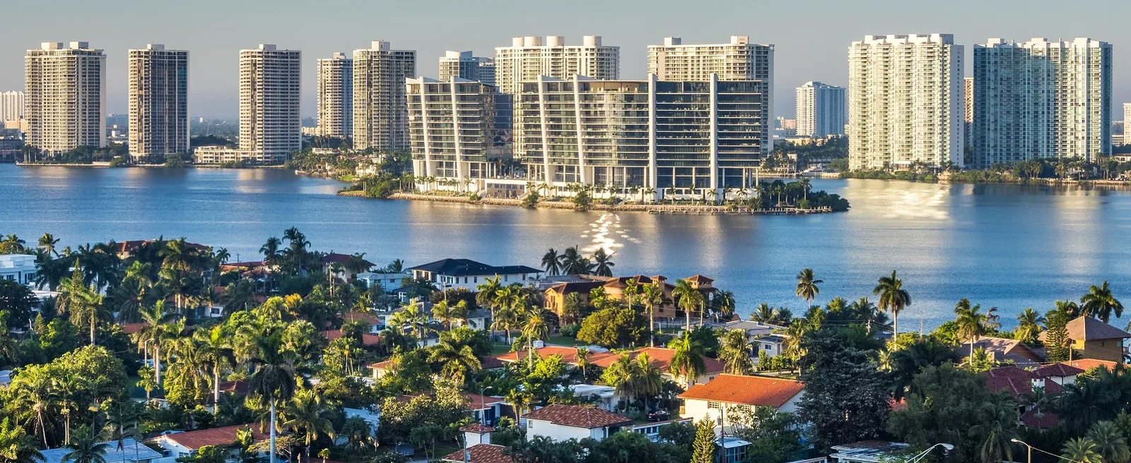 Aventura waterfront skyline representing title and escrow services in South Florida
